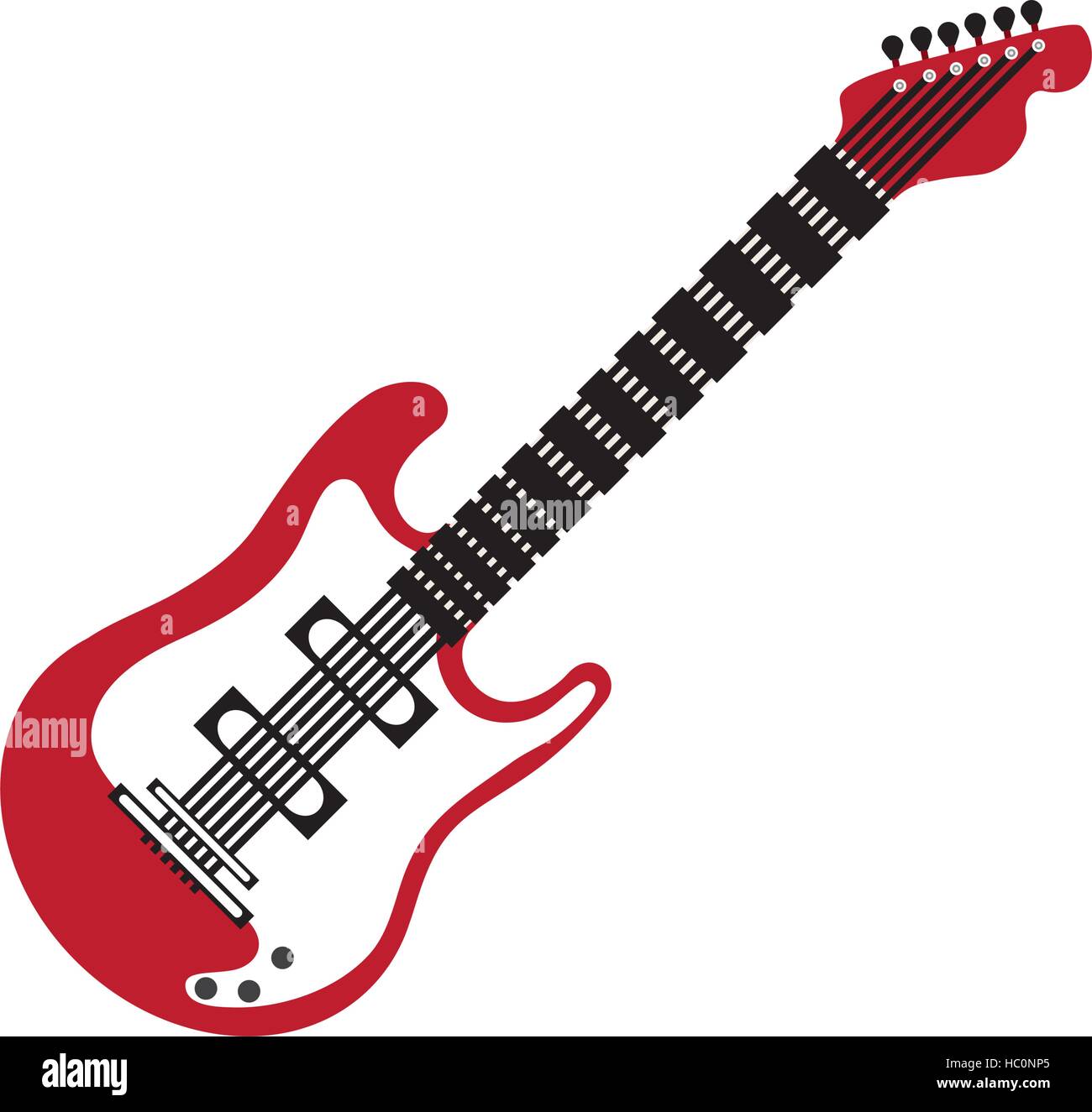 Electric guitar music instrument Stock Vector Image & Art - Alamy