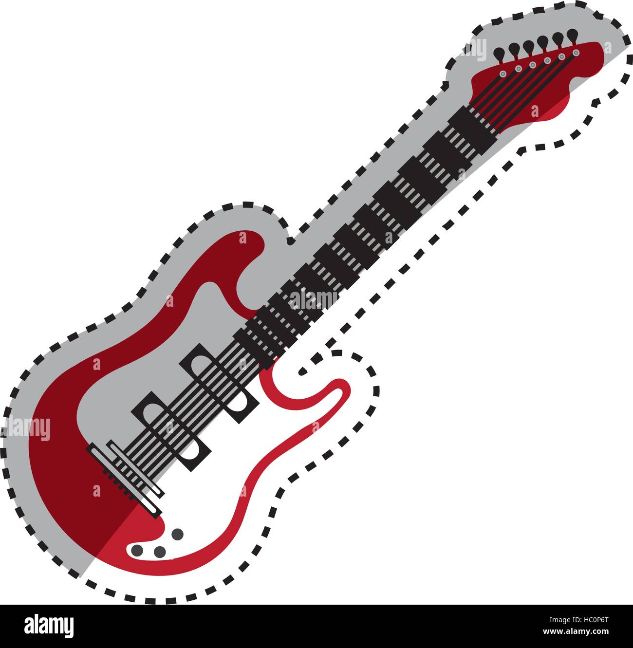 Electric guitar music instrument Stock Vector Image & Art - Alamy
