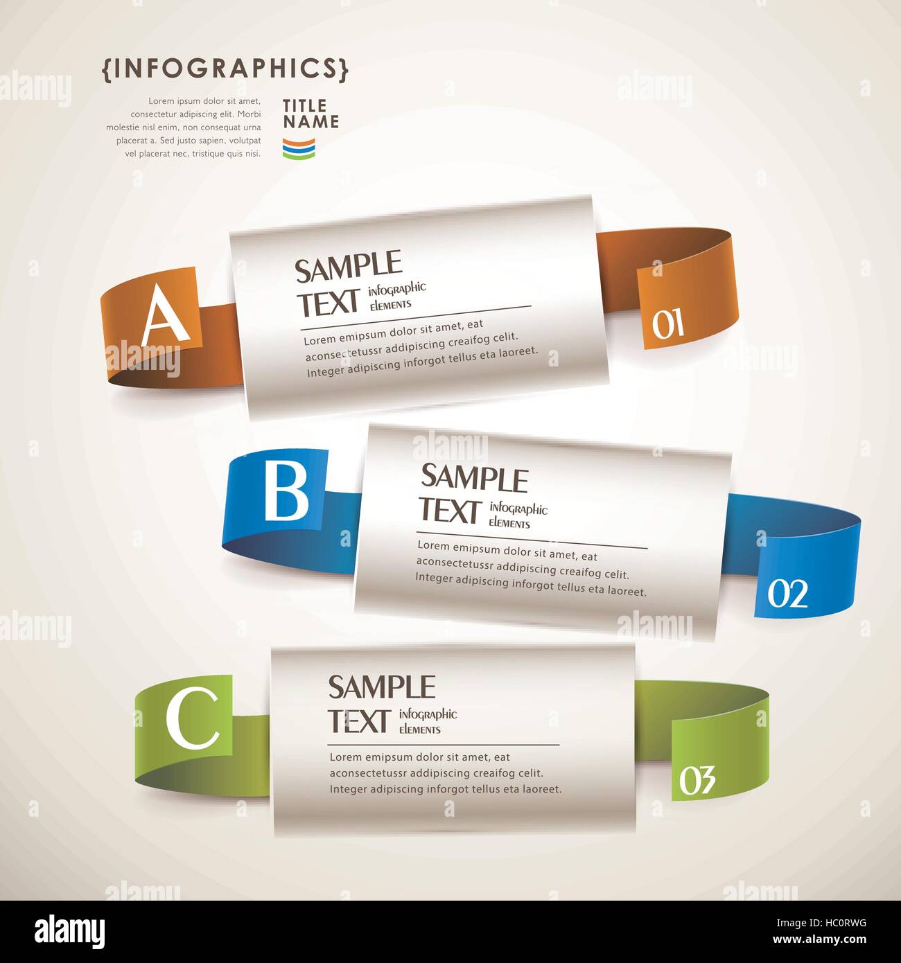 Infographic Ribbon Filter Ribbon infographic hi-res stock photography and images - Alamy