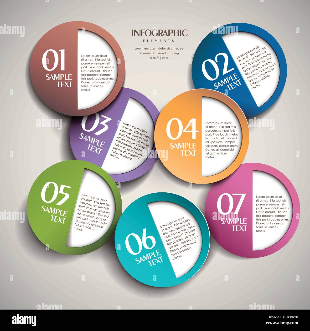 vector abstract 3d paper infographic elements Stock Vector Image & Art ...