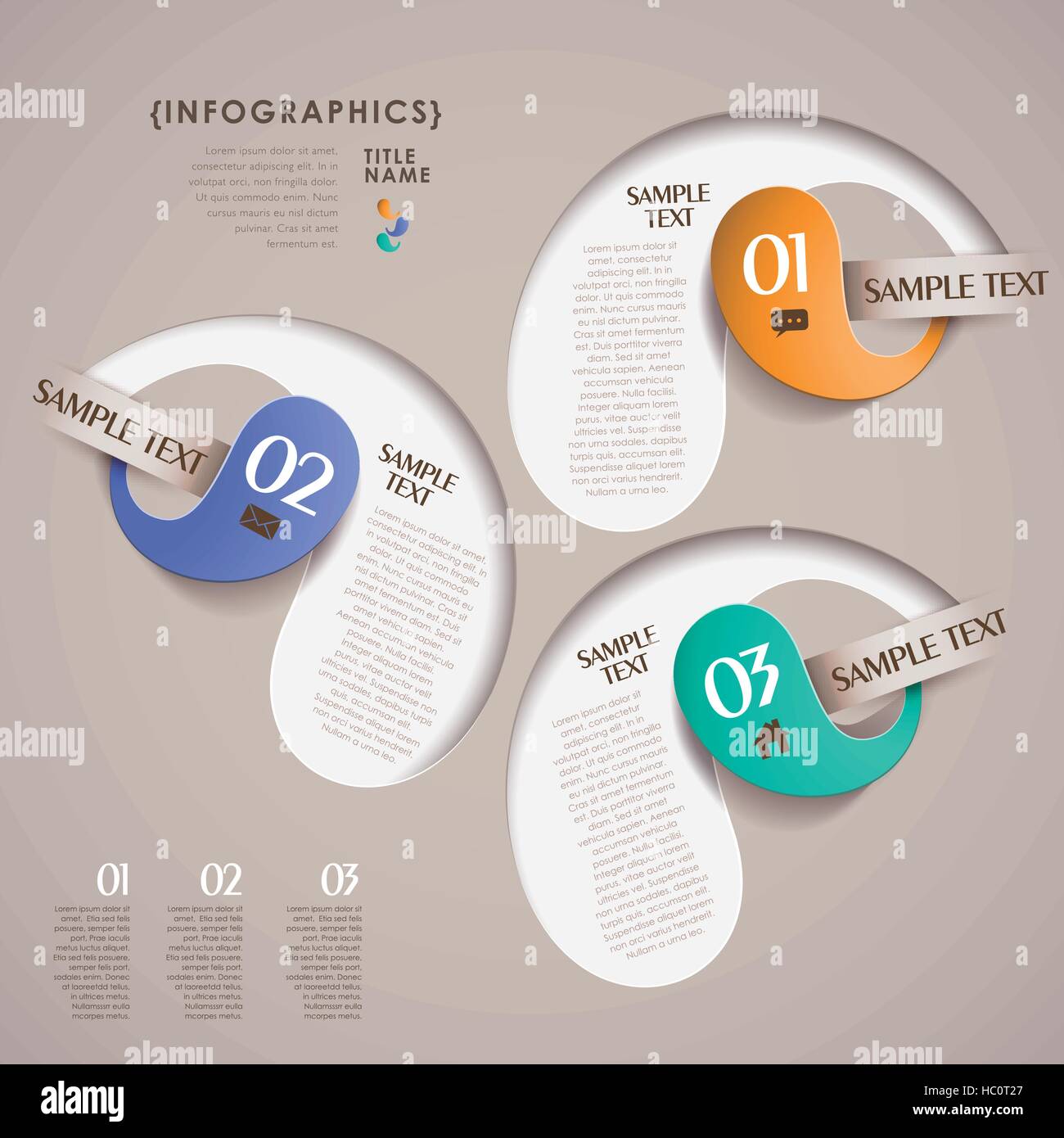 vector abstract 3d paper infographic elements Stock Vector Image & Art ...