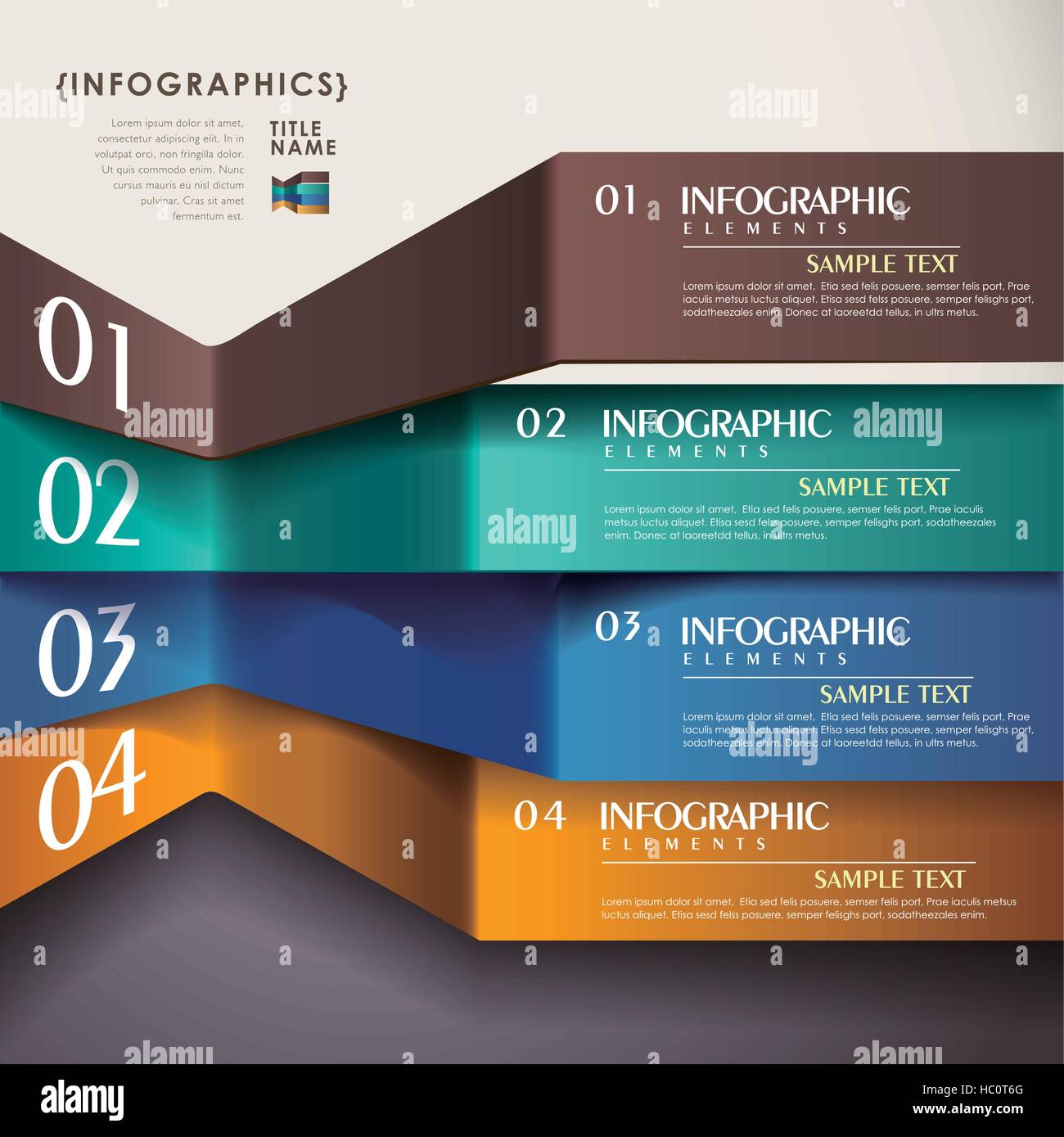 vector abstract 3d paper infographic elements Stock Vector Image & Art ...