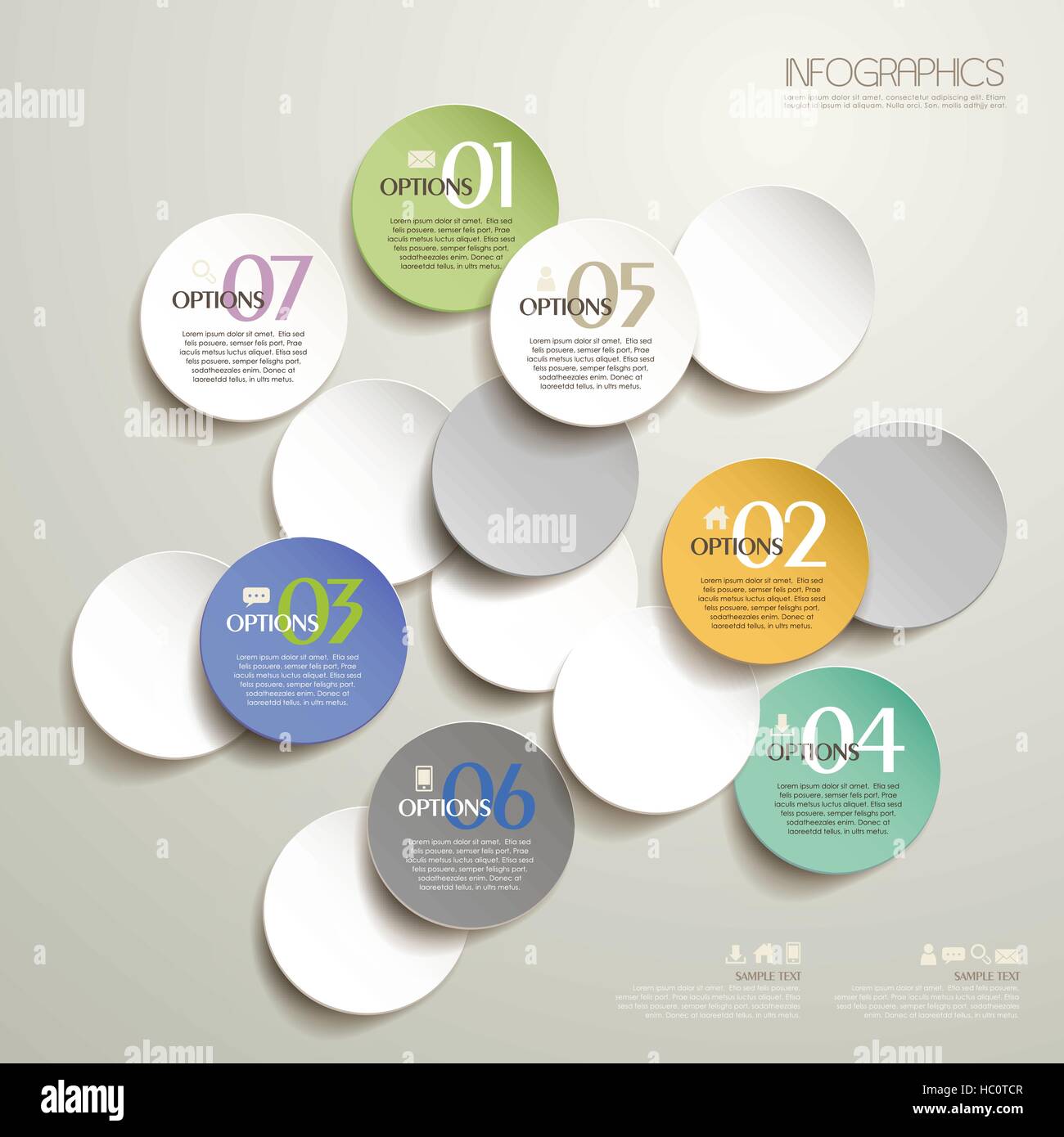 vector abstract 3d paper infographic elements Stock Vector Image & Art ...