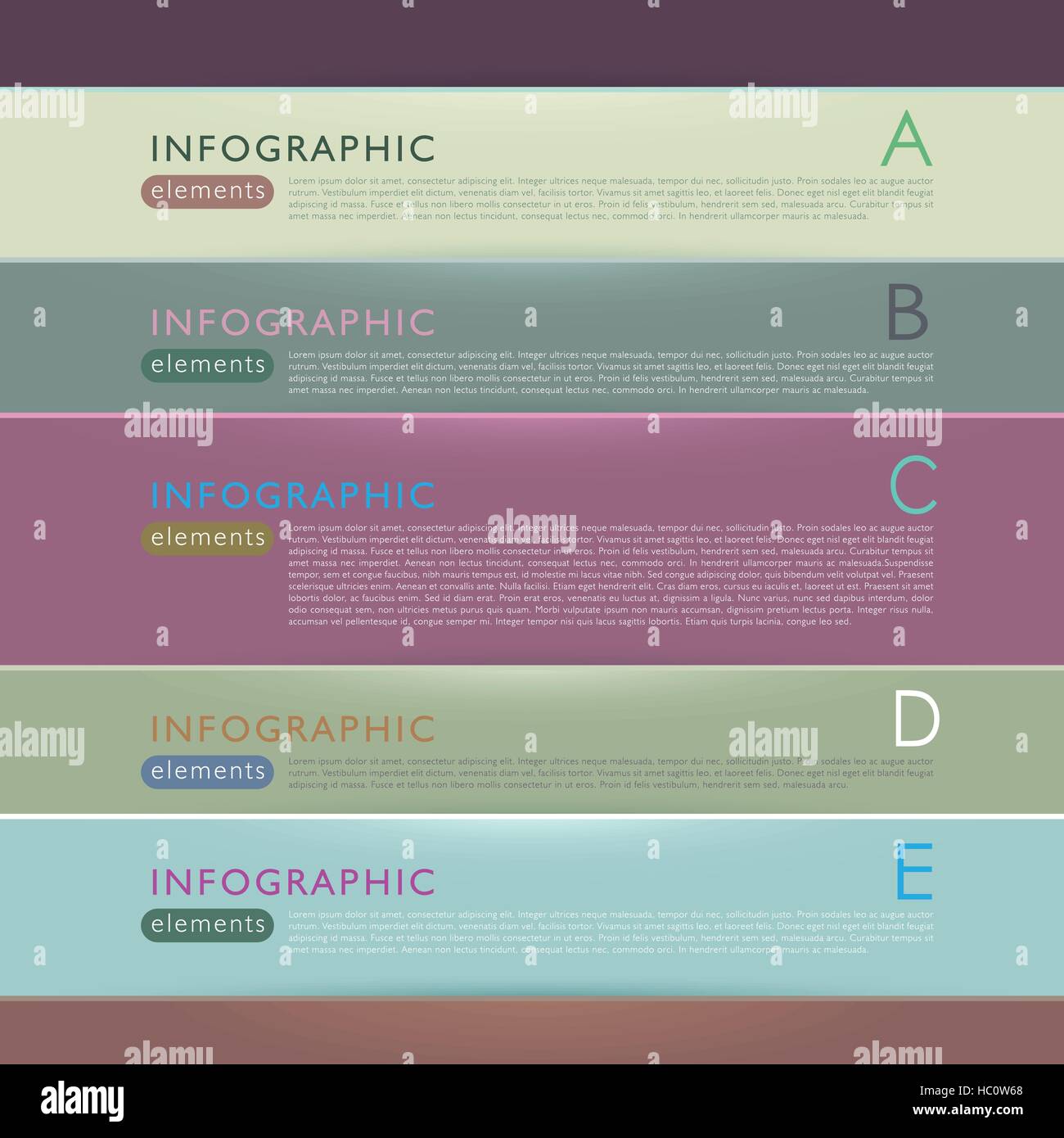 vector abstract 3d paper infographic elements Stock Vector Image & Art ...