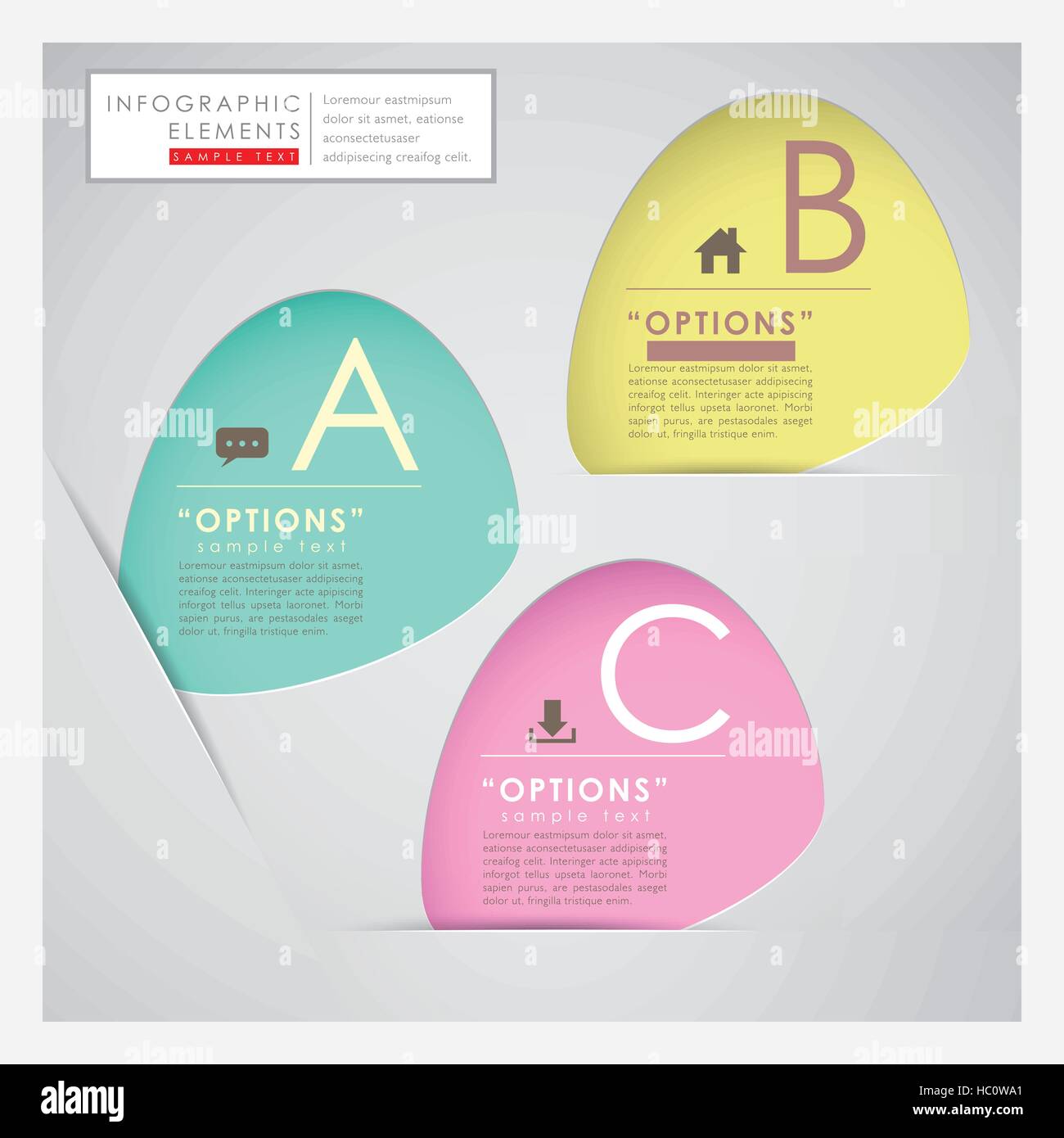 vector abstract 3d paper infographic elements Stock Vector Image & Art ...