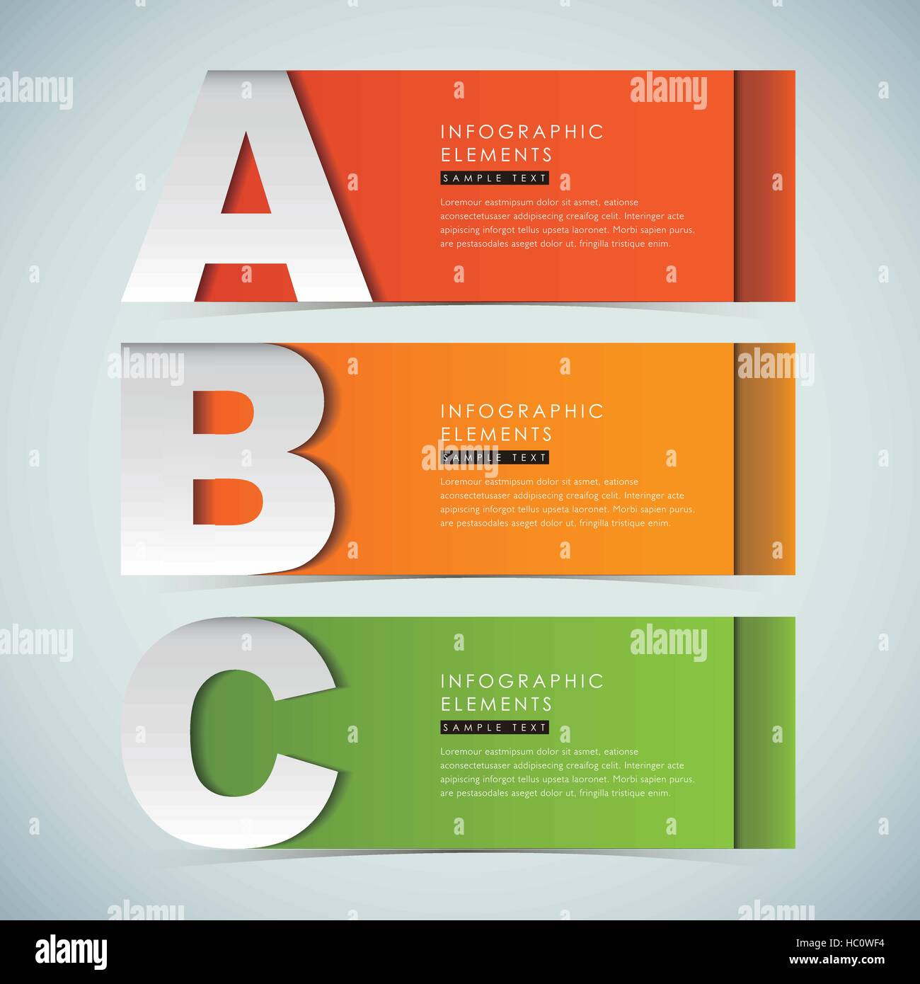 vector abstract 3d paper infographic elements Stock Vector Image & Art ...