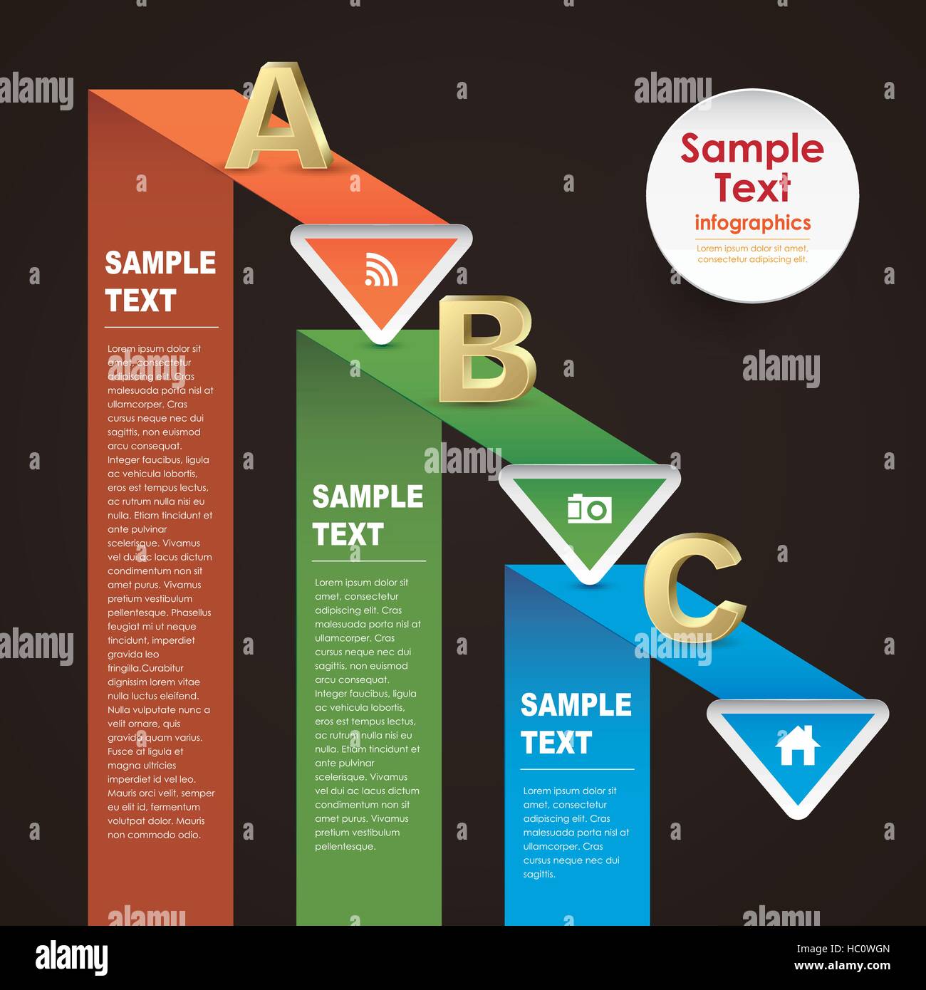 vector abstract 3d paper infographic elements Stock Vector Image & Art ...