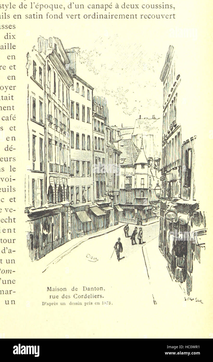 Image taken from page 321 of 'Paris révolutionnaire. Ouvrage illustré de 60 dessins et plans inédits d'après des documents originaux' Image taken from page 321 of 'Paris révolutionnaire Ouvrage illustré Stock Photo