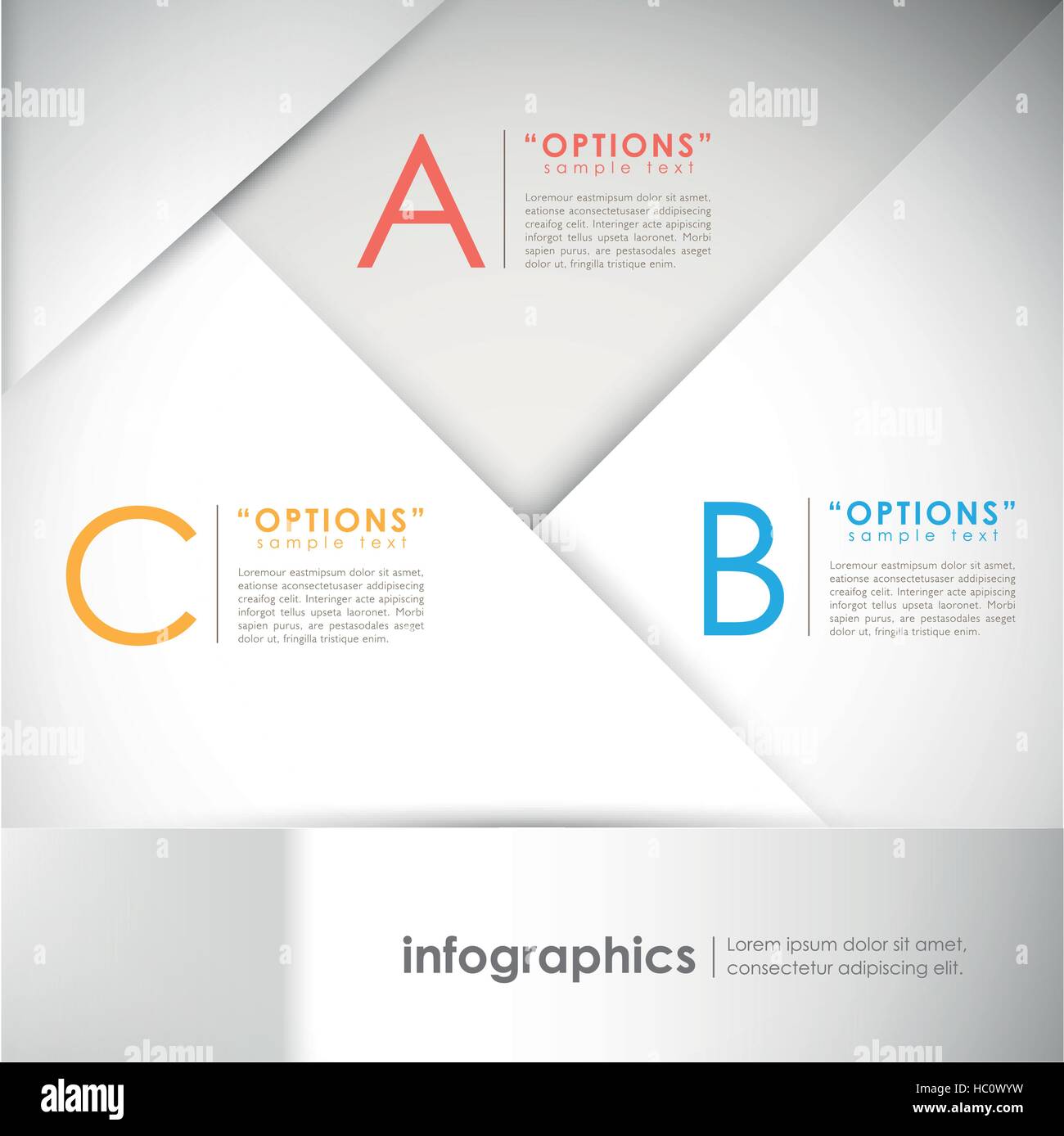 vector abstract 3d paper infographic elements Stock Vector Image & Art ...