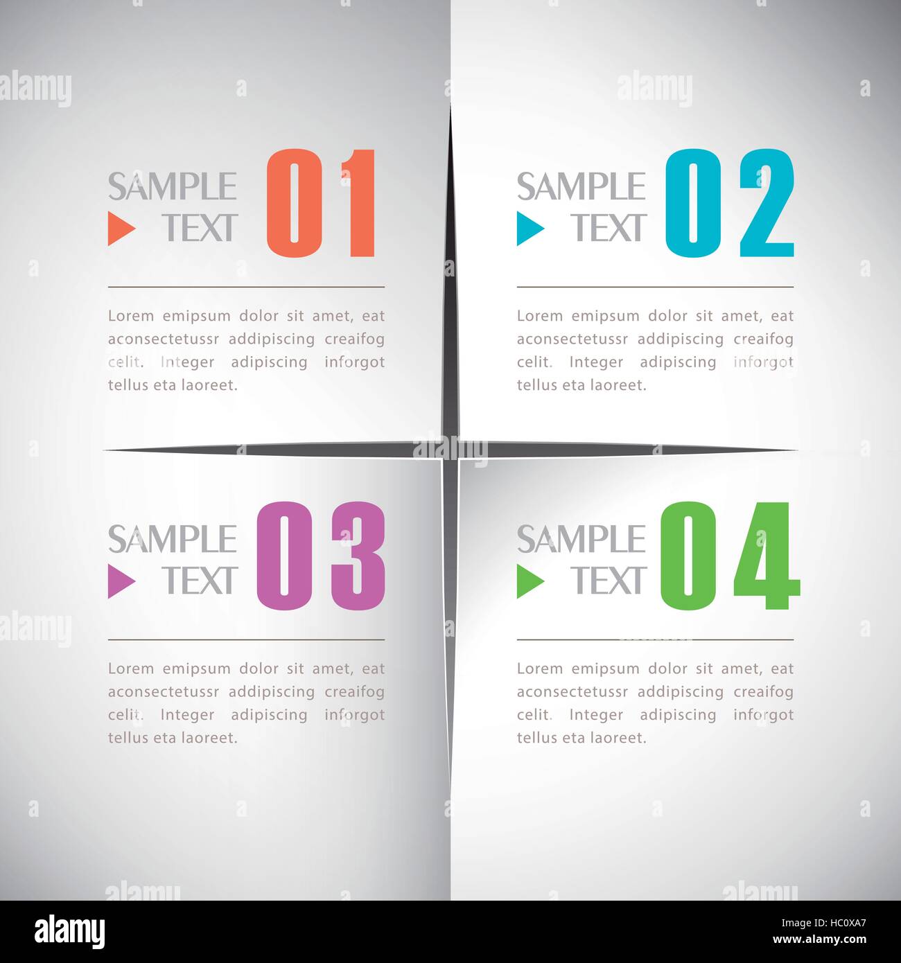 vector abstract 3d paper infographic elements Stock Vector Image & Art ...