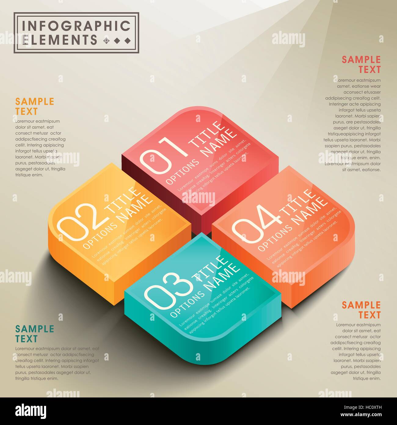 vector abstract 3d box infographic elements Stock Vector Image & Art ...