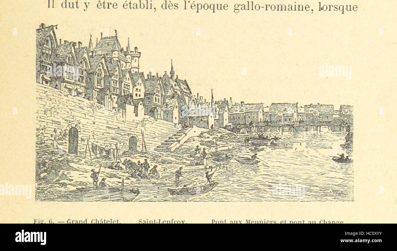 Image taken from page 25 of 'L'Hôtel de Ville de Paris et la Grève à travers les âges. D'après E. Fournier' Image taken from page 25 of 'L'Hôtel de Ville de Stock Photo