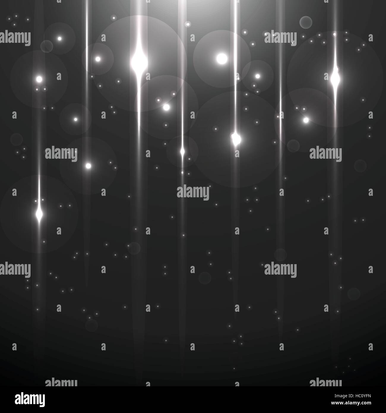White lights glow in the dark abstract background, stock vector Stock ...