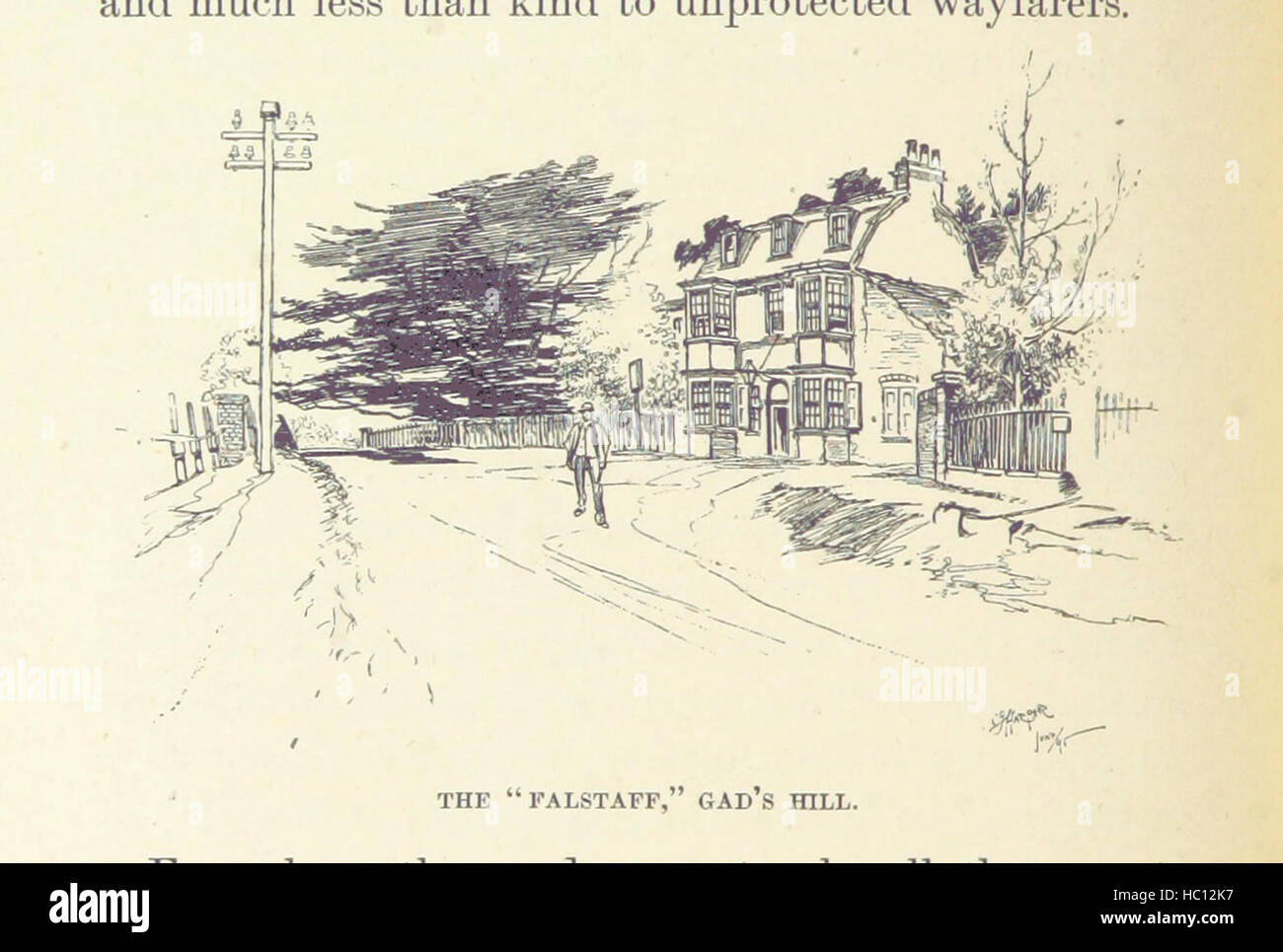Image taken from page 174 of 'The Dover Road. Annals of an ancient turnpike ... Illustrated by the author, etc' Image taken from page 174 of 'The Dover Road Annals Stock Photo