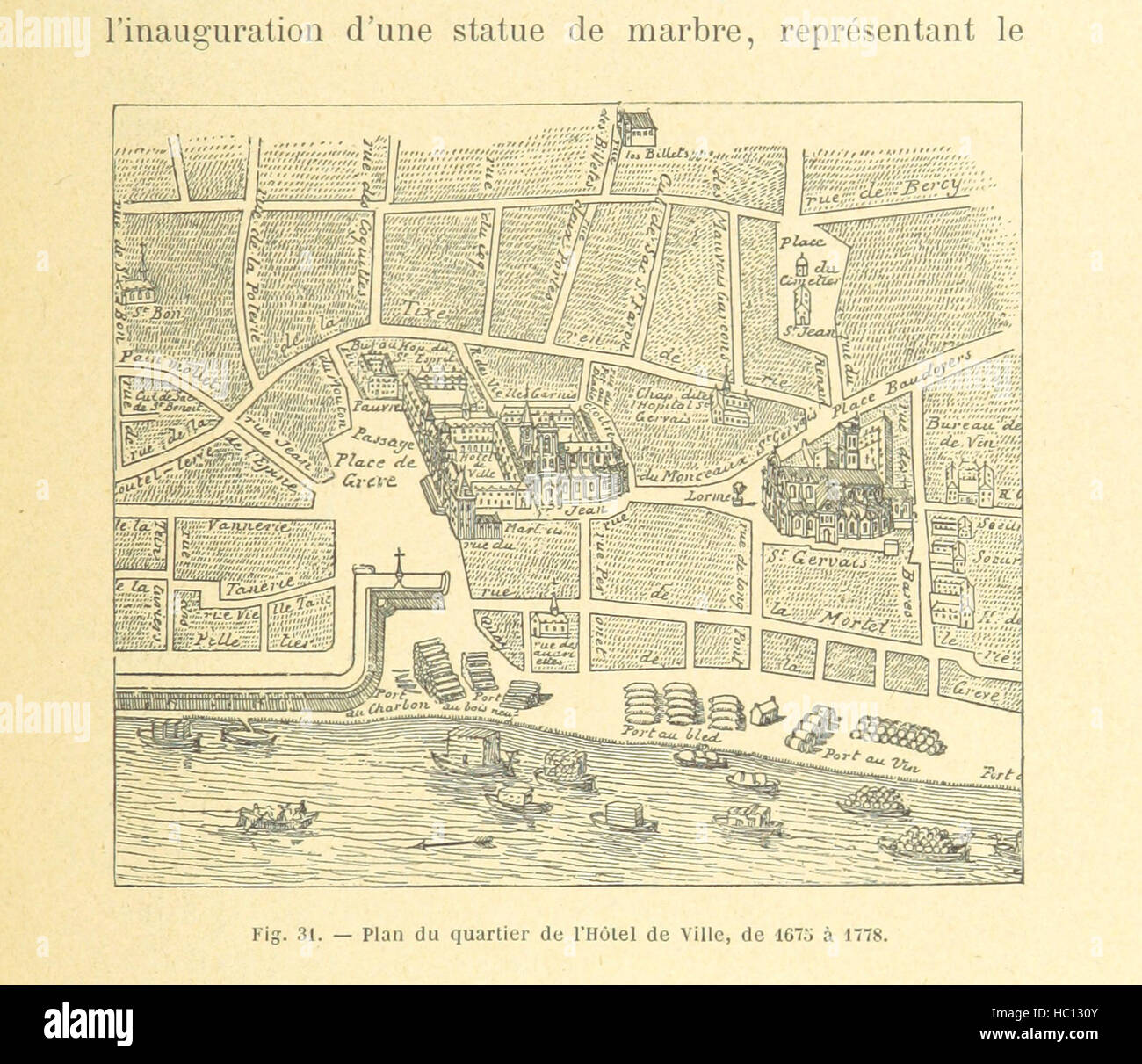 Image taken from page 181 of 'L'Hôtel de Ville de Paris et la Grève à travers les âges. D'après E. Fournier' Image taken from page 181 of 'L'Hôtel de Ville de Stock Photo