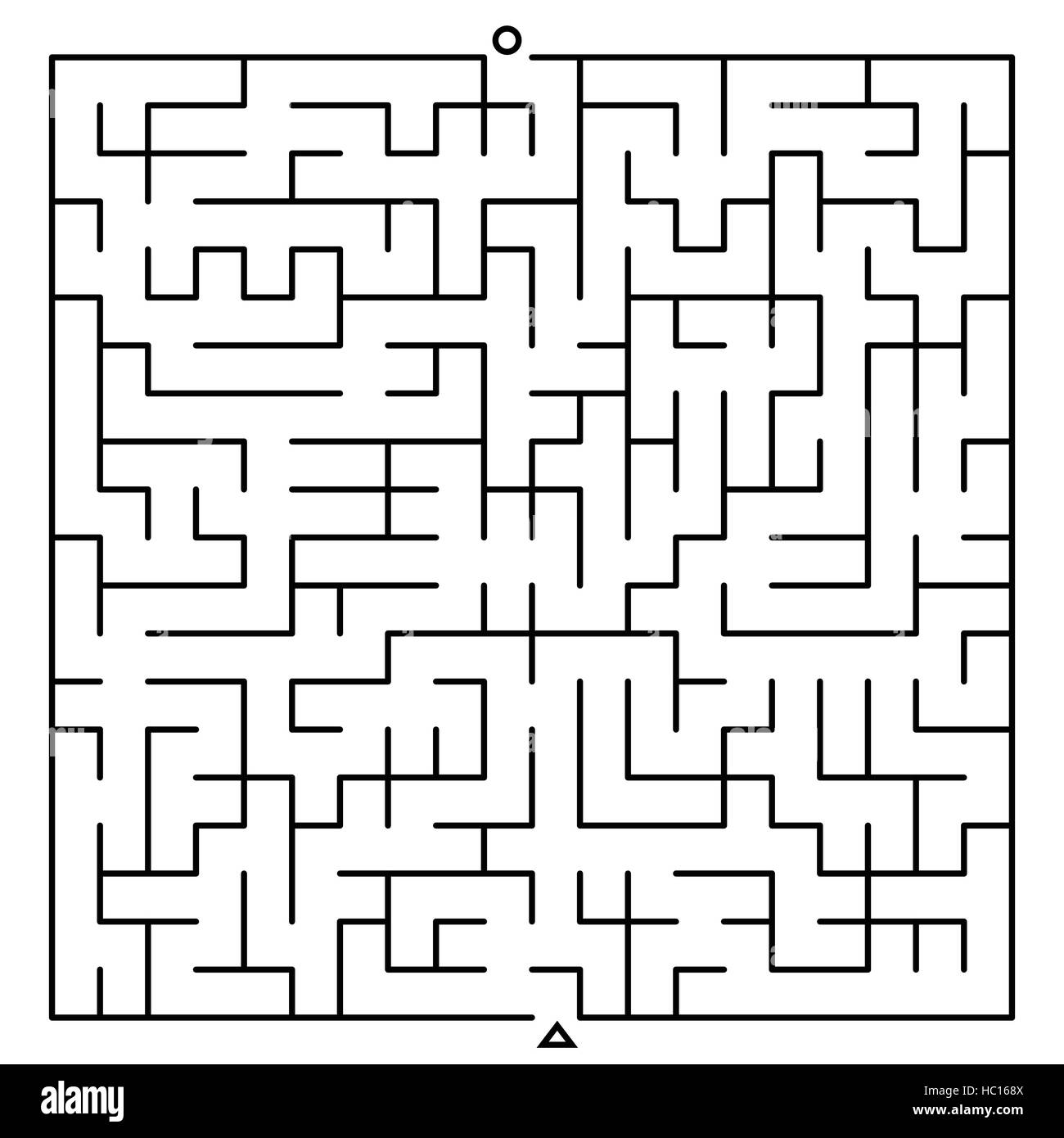 creative square maze isolated on white background Stock Vector Image ...