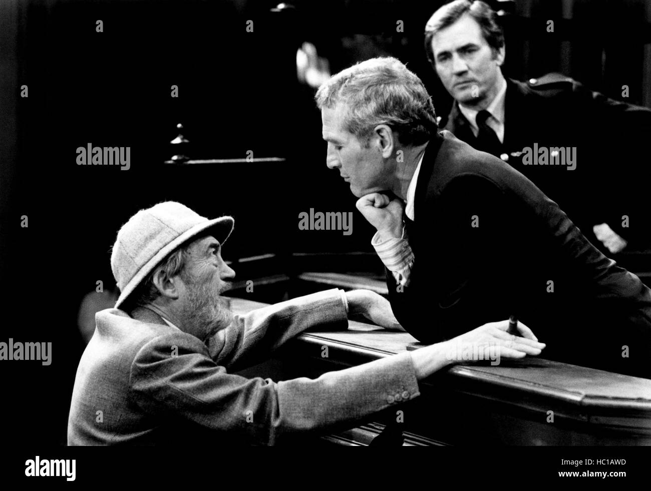 THE MACKINTOSH MAN, actor/director John Huston (lower left), Paul