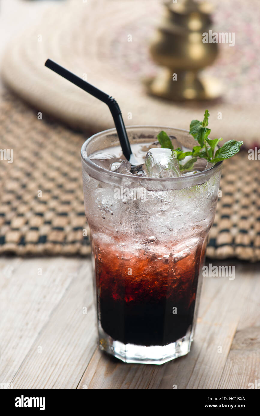 red syrup drink Stock Photo Alamy