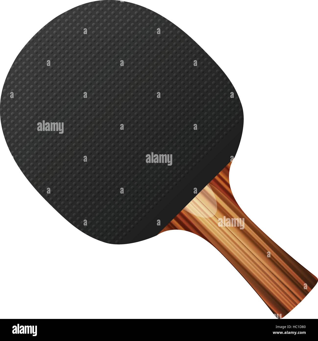 Table tennis bat on a white background. Stock Vector