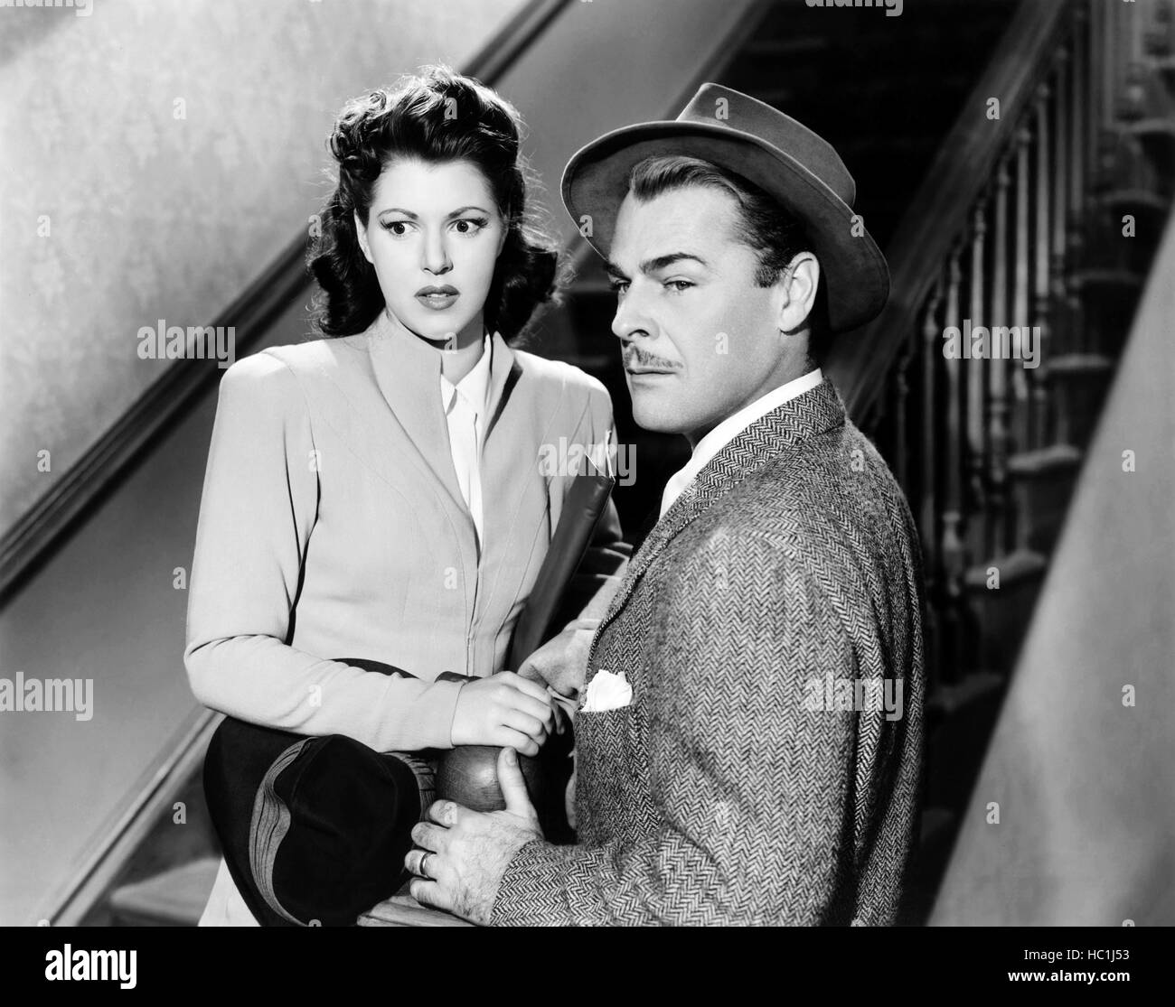 NIGHTMARE, from left, Diana Barrymore, Brian Donlevy, 1942 Stock Photo ...