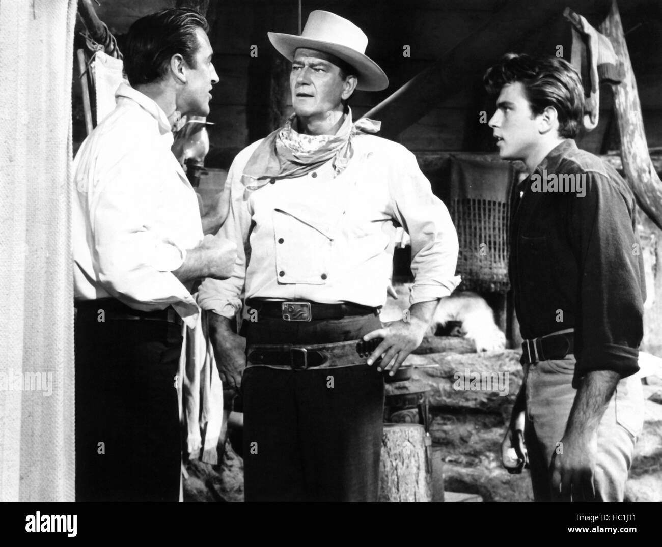 NORTH TO ALASKA, from left: Stewart Granger, John Wayne, Fabian, 1960 ...