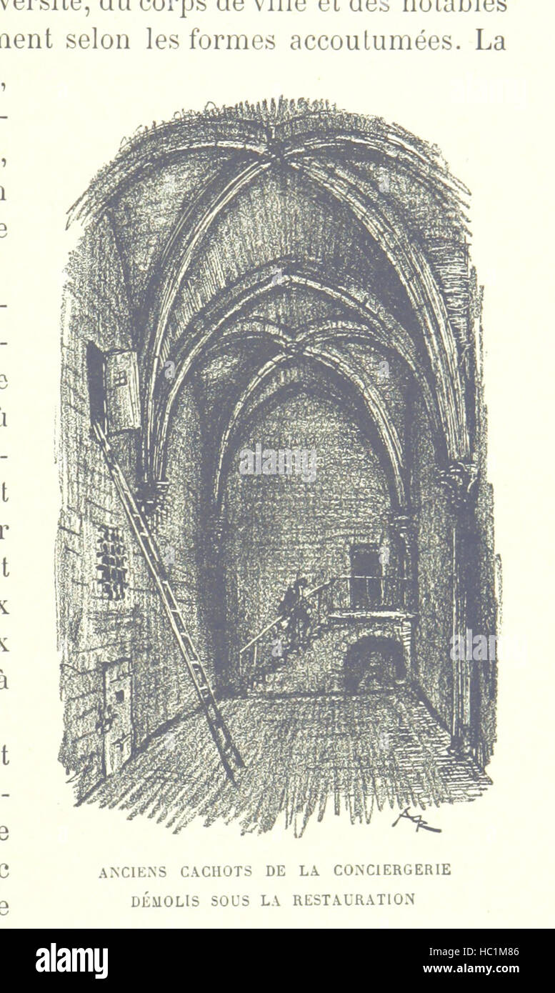 Image taken from page 109 of 'Paris de siècle en siècle. Le cœur de Paris, splendeurs et souvenirs. Texte, dessins et lithographes par A. Robida' Image taken from page 109 of 'Paris de siècle en Stock Photo