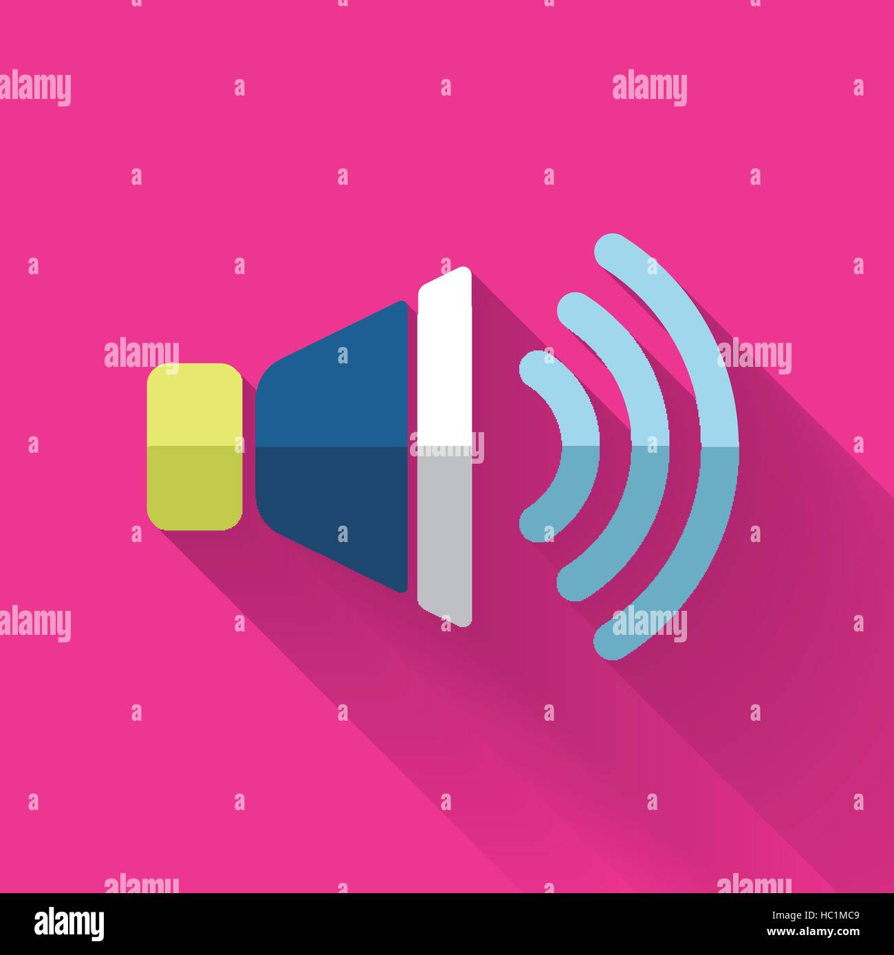 speaker icon in colorful flat design style Stock Vector Image & Art - Alamy