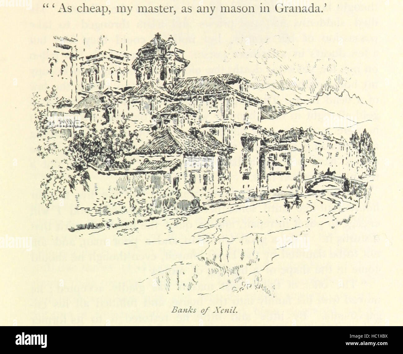 Image taken from page 173 of 'The Alhambra ... With an introduction by E. R. Pennell. Illustrated with drawings of the places mentioned by J. Pennell' Image taken from page 173 of 'The Alhambra  With Stock Photo