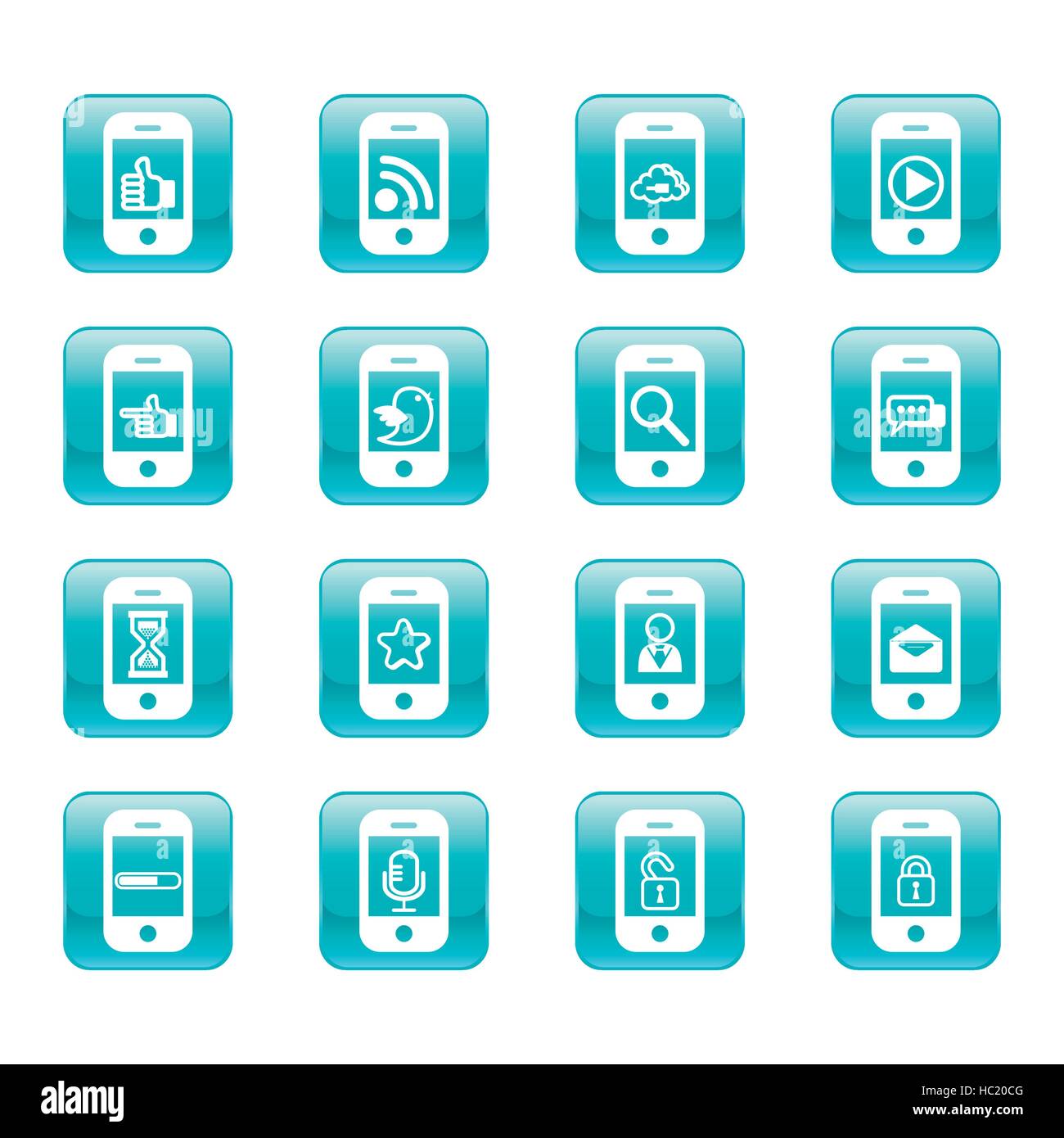 web, communication icons: internet vector set Stock Vector Image & Art ...