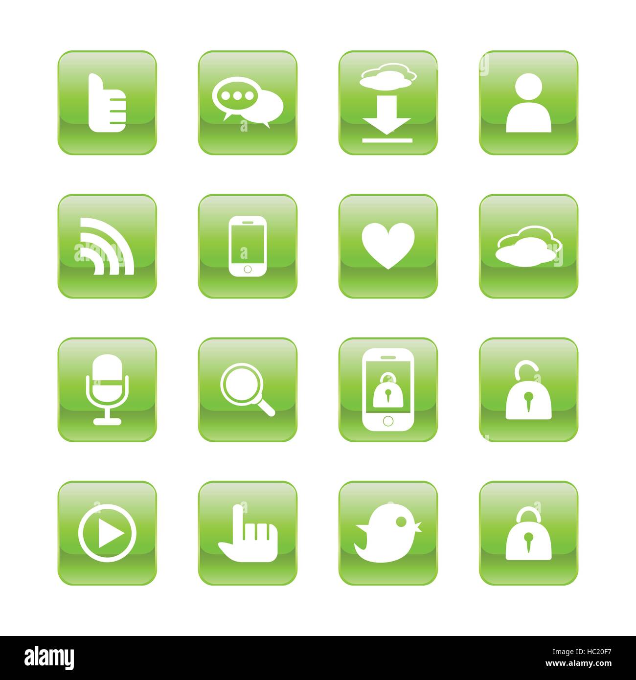 web, communication icons: internet vector set Stock Vector Image & Art ...