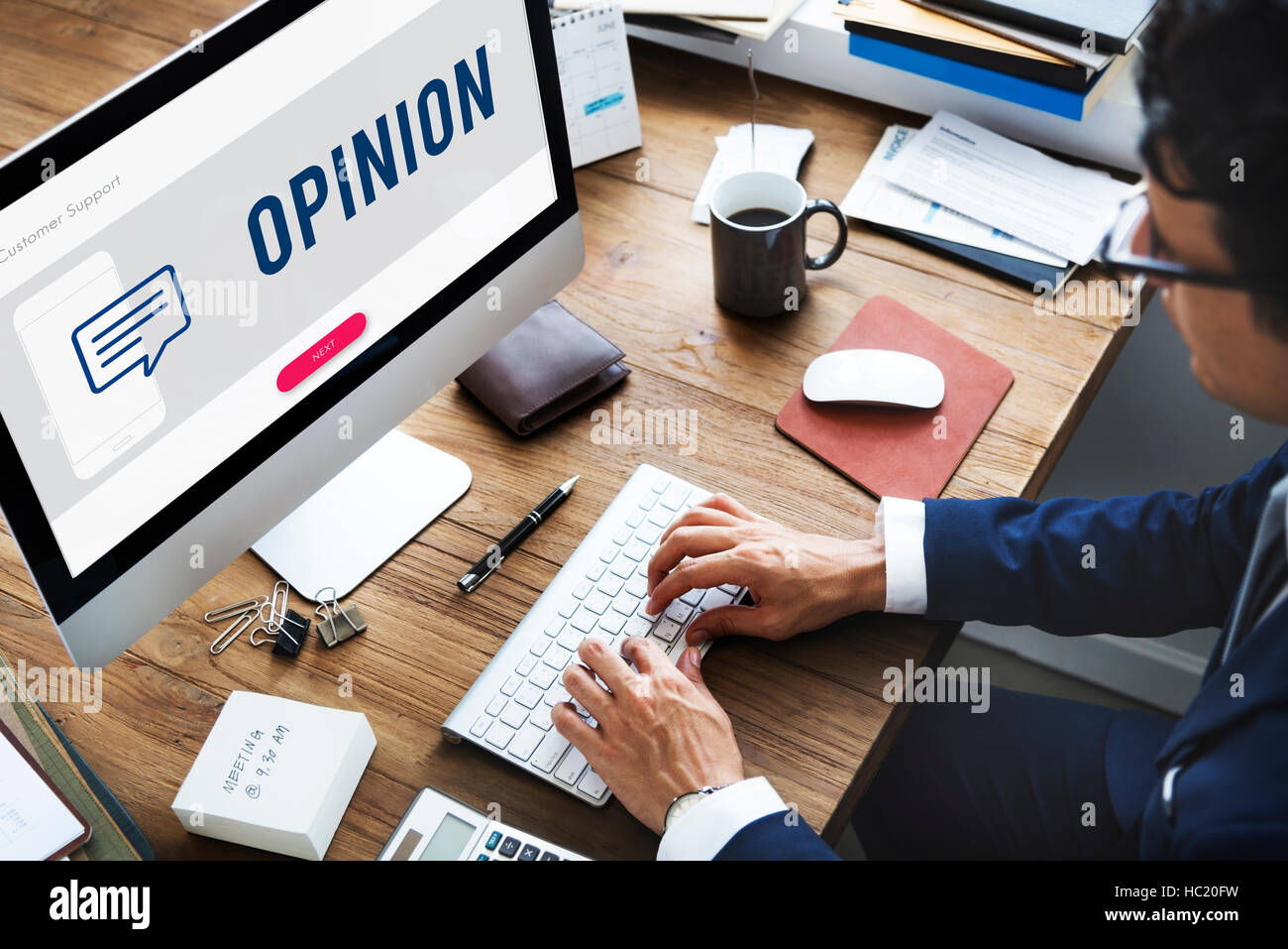 Customer Mobile Communication Speech Bubble Concept Stock Photo - Alamy