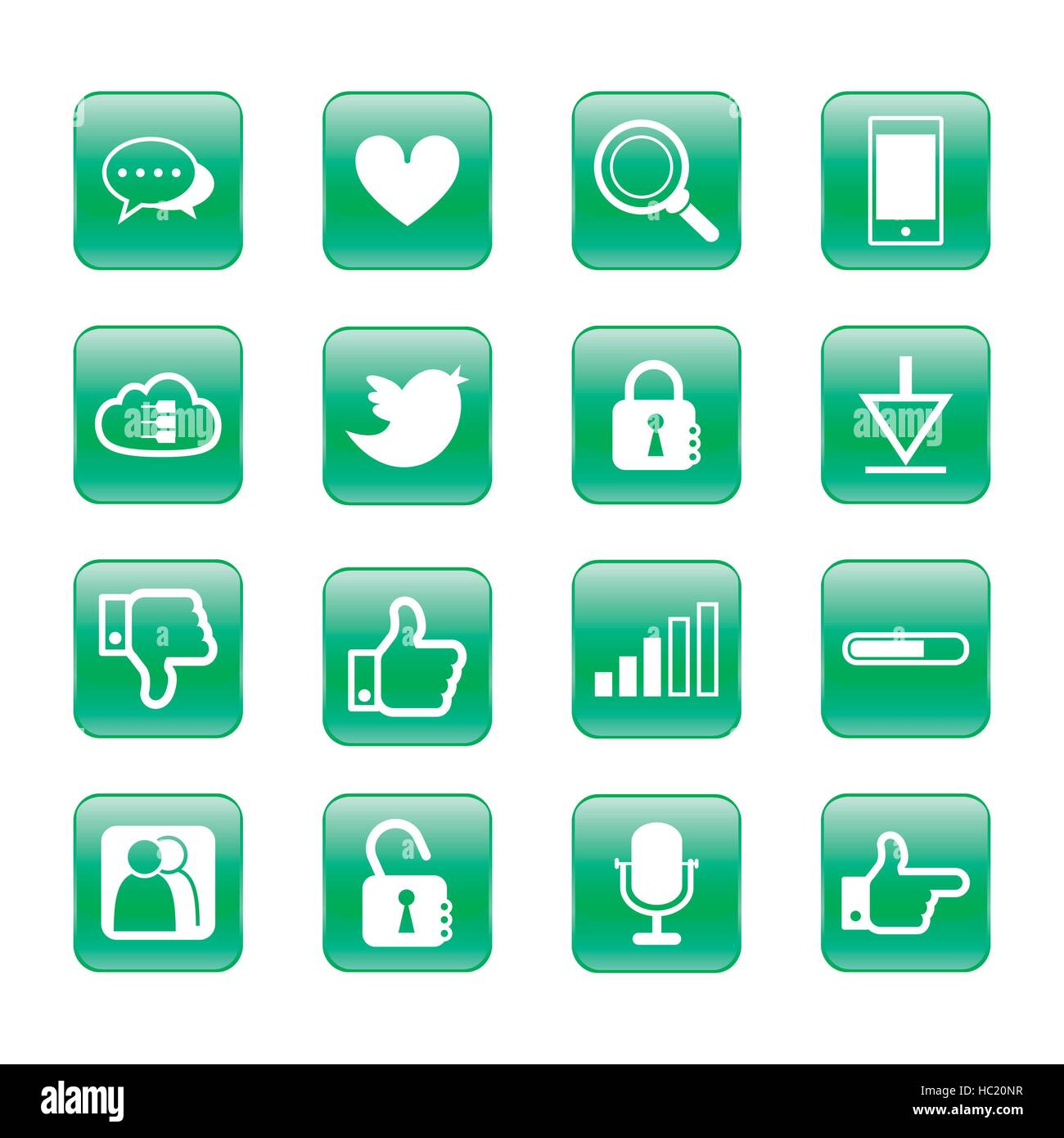 web, communication icons: internet vector set Stock Vector Image & Art ...