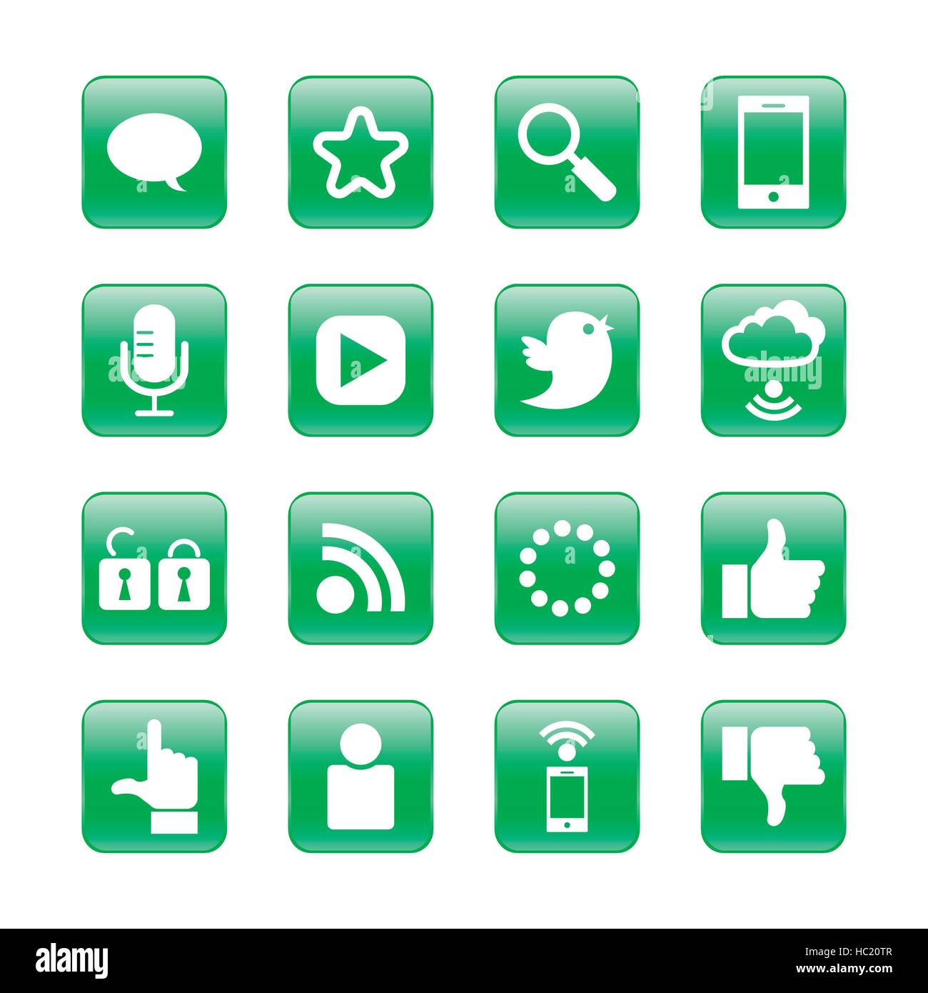web, communication icons: internet vector set Stock Vector Image & Art ...