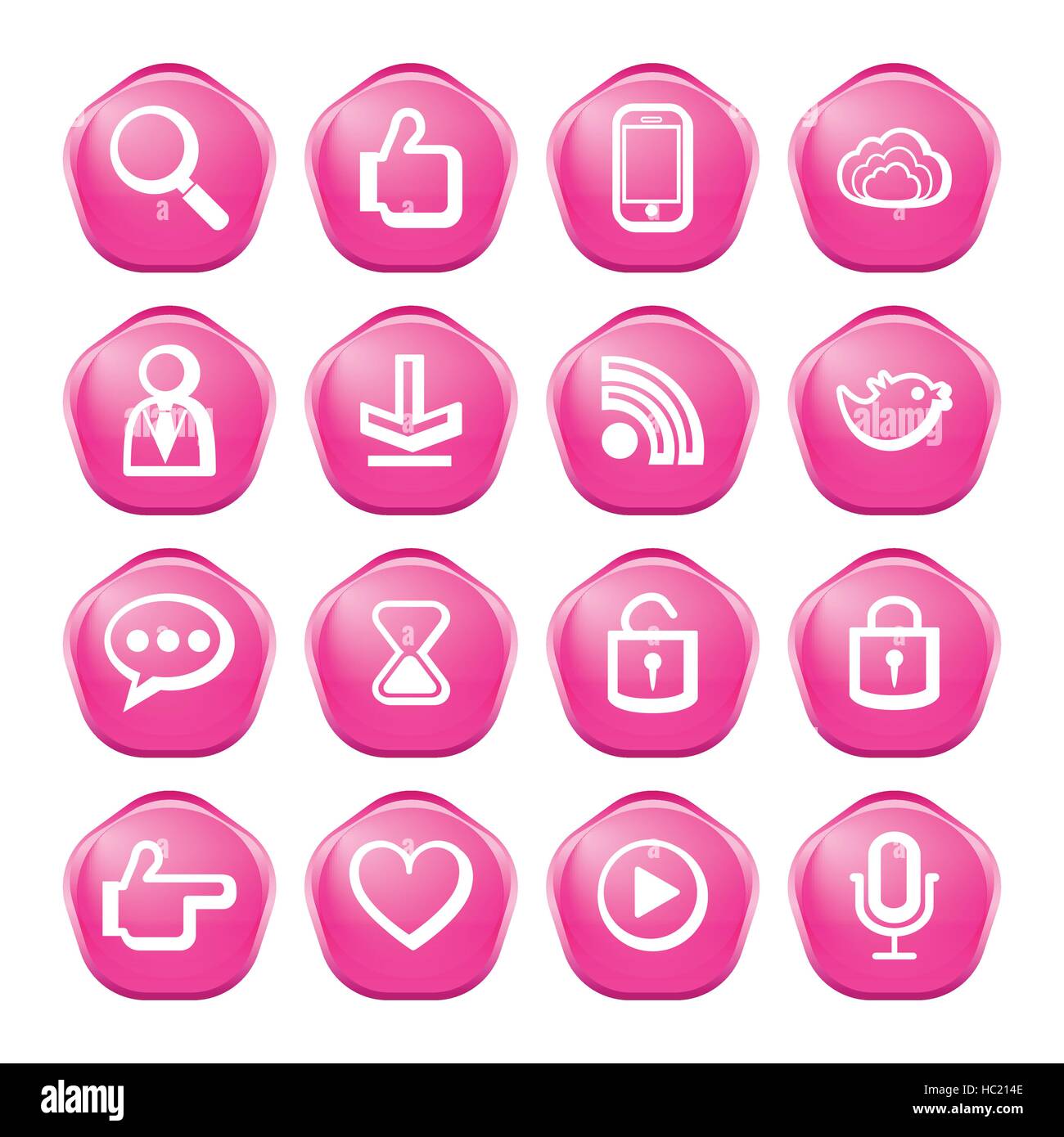 web, communication icons: internet vector set Stock Vector Image & Art ...