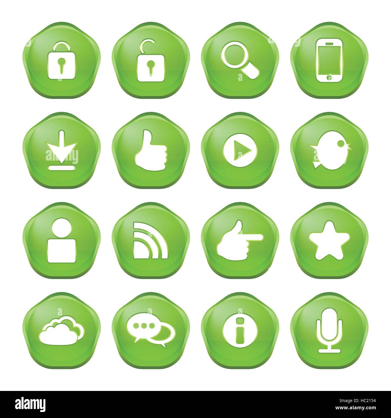web, communication icons: internet vector set Stock Vector Image & Art ...