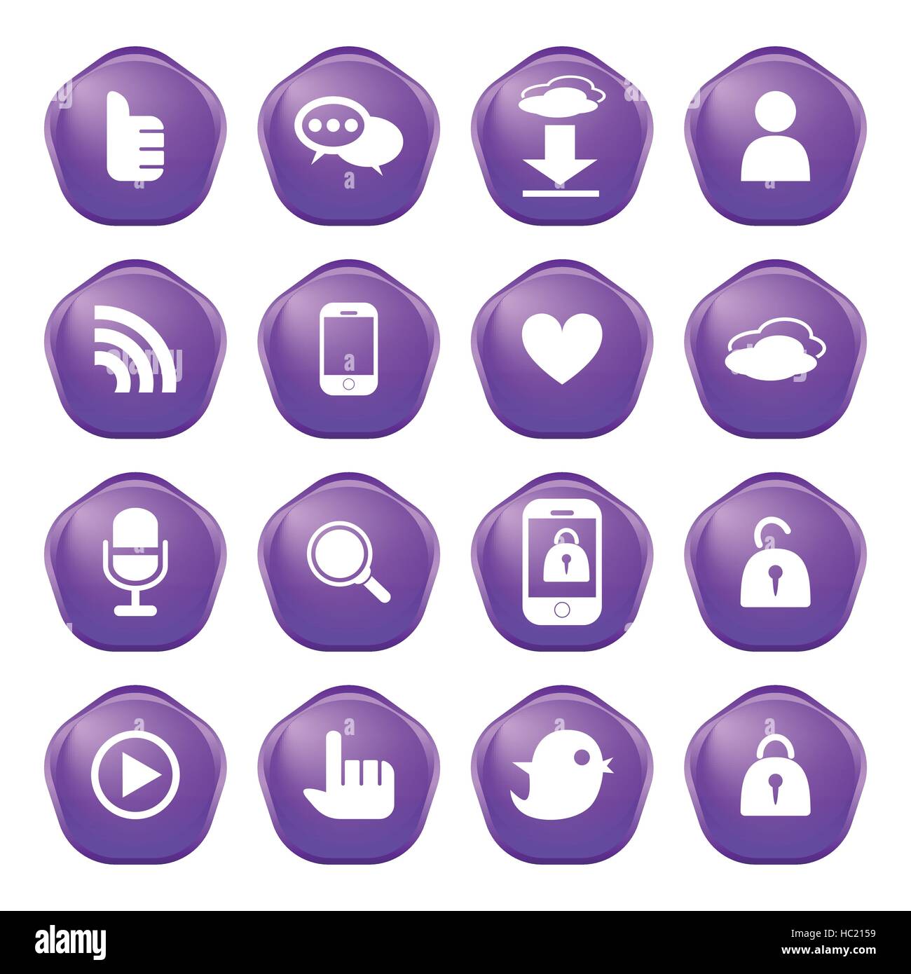 web, communication icons: internet vector set Stock Vector Image & Art ...
