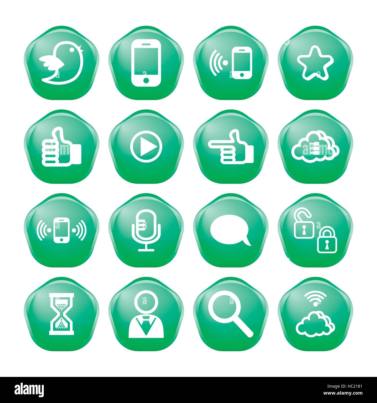 web, communication icons: internet vector set Stock Vector Image & Art ...
