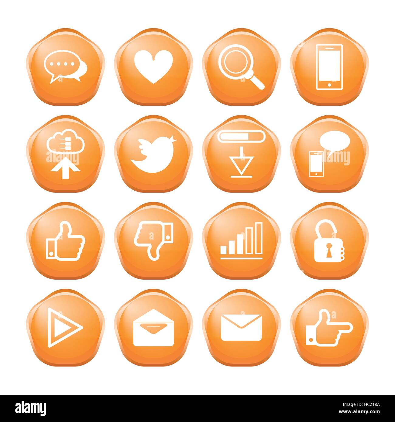 web, communication icons: internet vector set Stock Vector Image & Art ...
