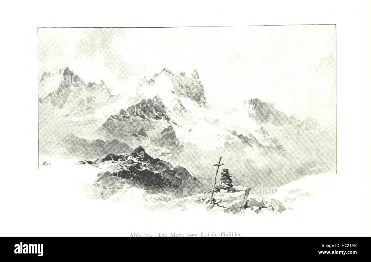 Image taken from page 60 of 'Aus den Alpen ... Illustriert, etc' Image taken from page 60 of 'Aus den Alpen Stock Photo