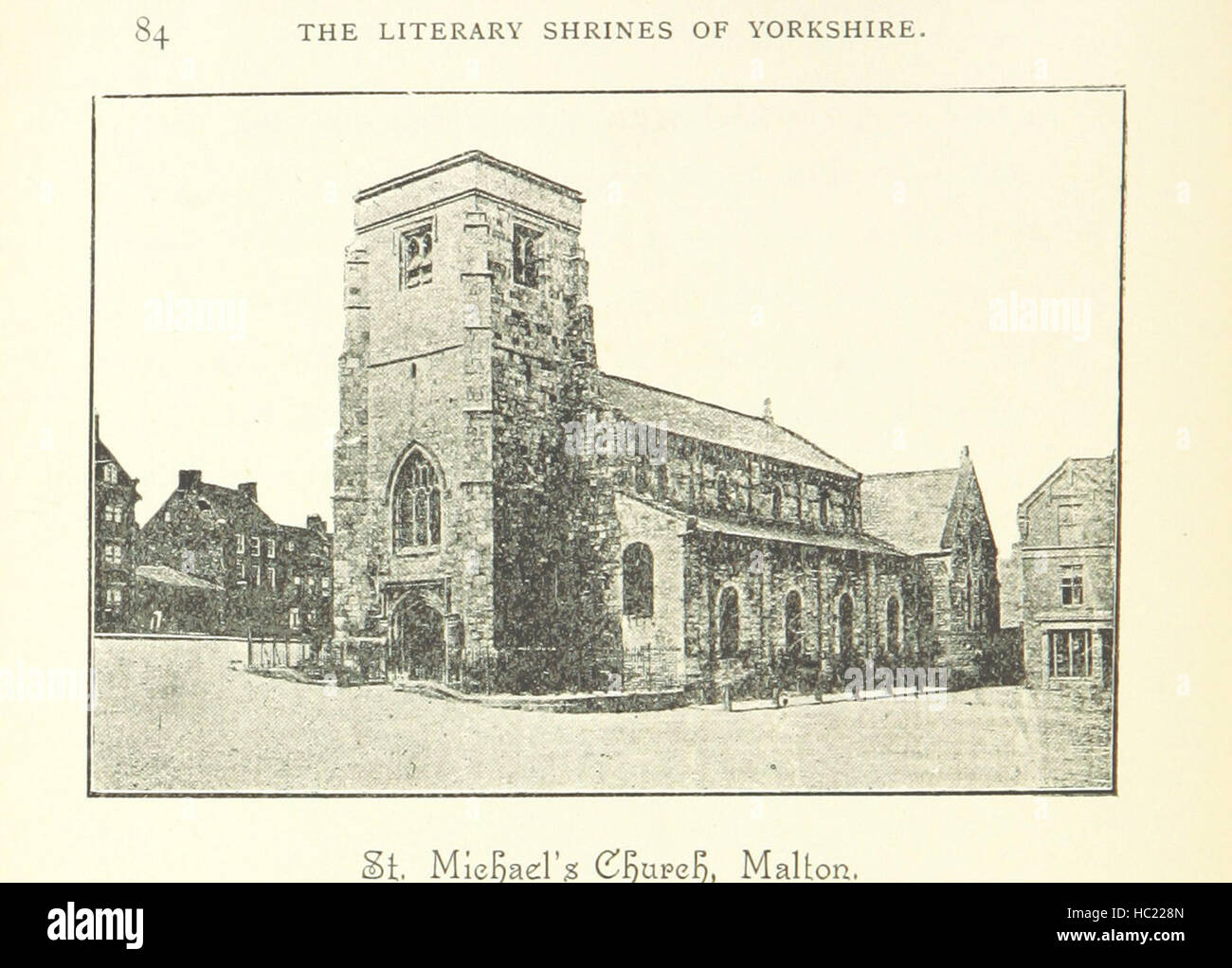 Image taken from page 108 of 'The Literary Shrines of Yorkshire: the literary pilgrim in the dales. [Illustrated.]' Image taken from page 108 of 'The Literary Shrines of Stock Photo