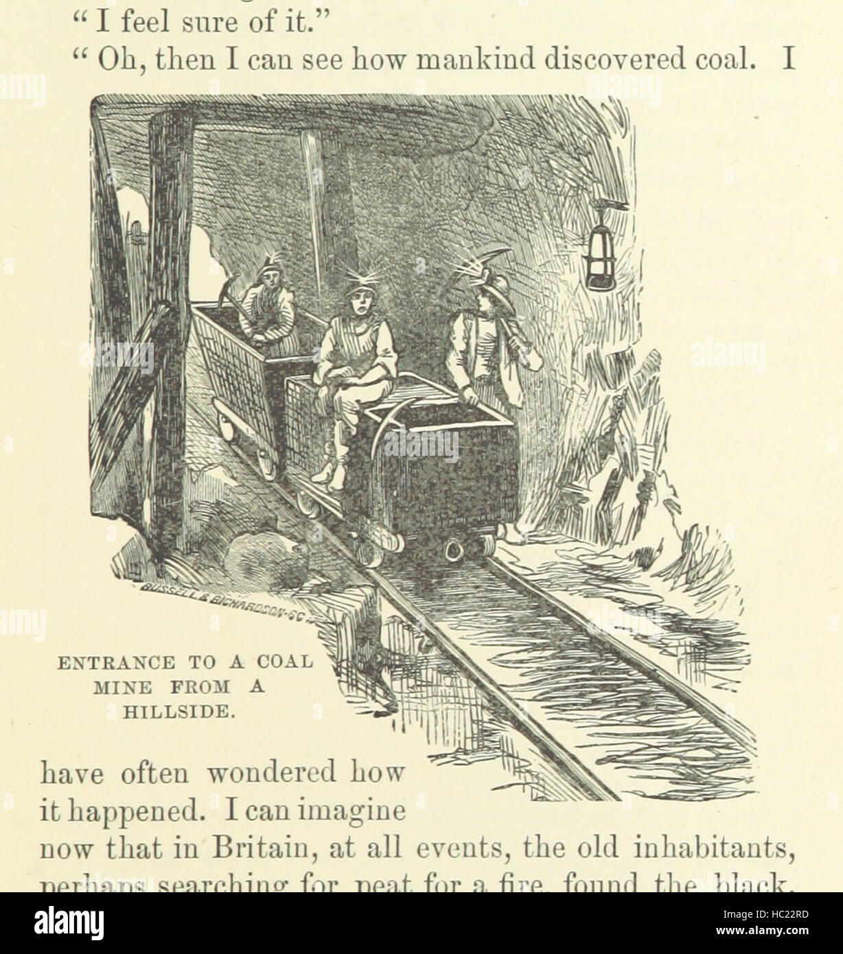 Image taken from page 27 of 'Miners and their works underground. Stories of the mining of coal, etc' Image taken from page 27 of 'Miners and their works Stock Photo