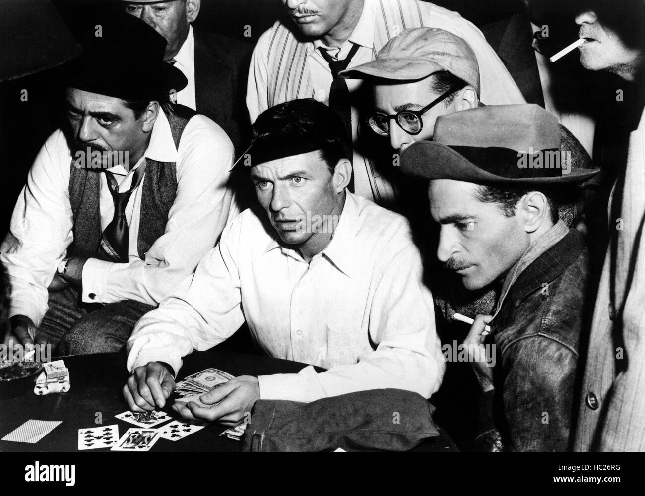 THE MAN WITH GOLDEN ARM, Robert Strauss, Frank Sinatra, Arnold Stang