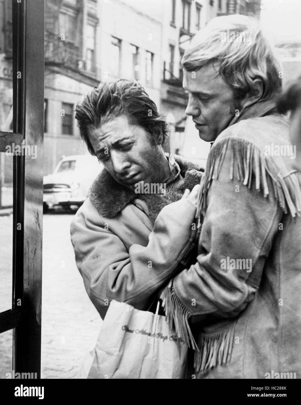 MIDNIGHT COWBOY, from left, Dustin Hoffman, Jon Voight, 1969 Stock
