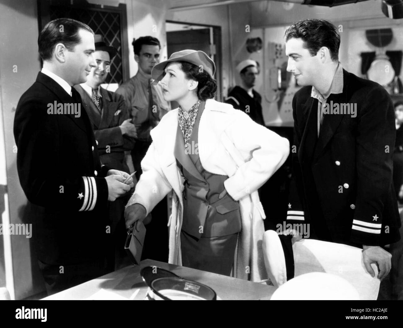 Murder in the fleet from left donald cook jean parker robert taylor