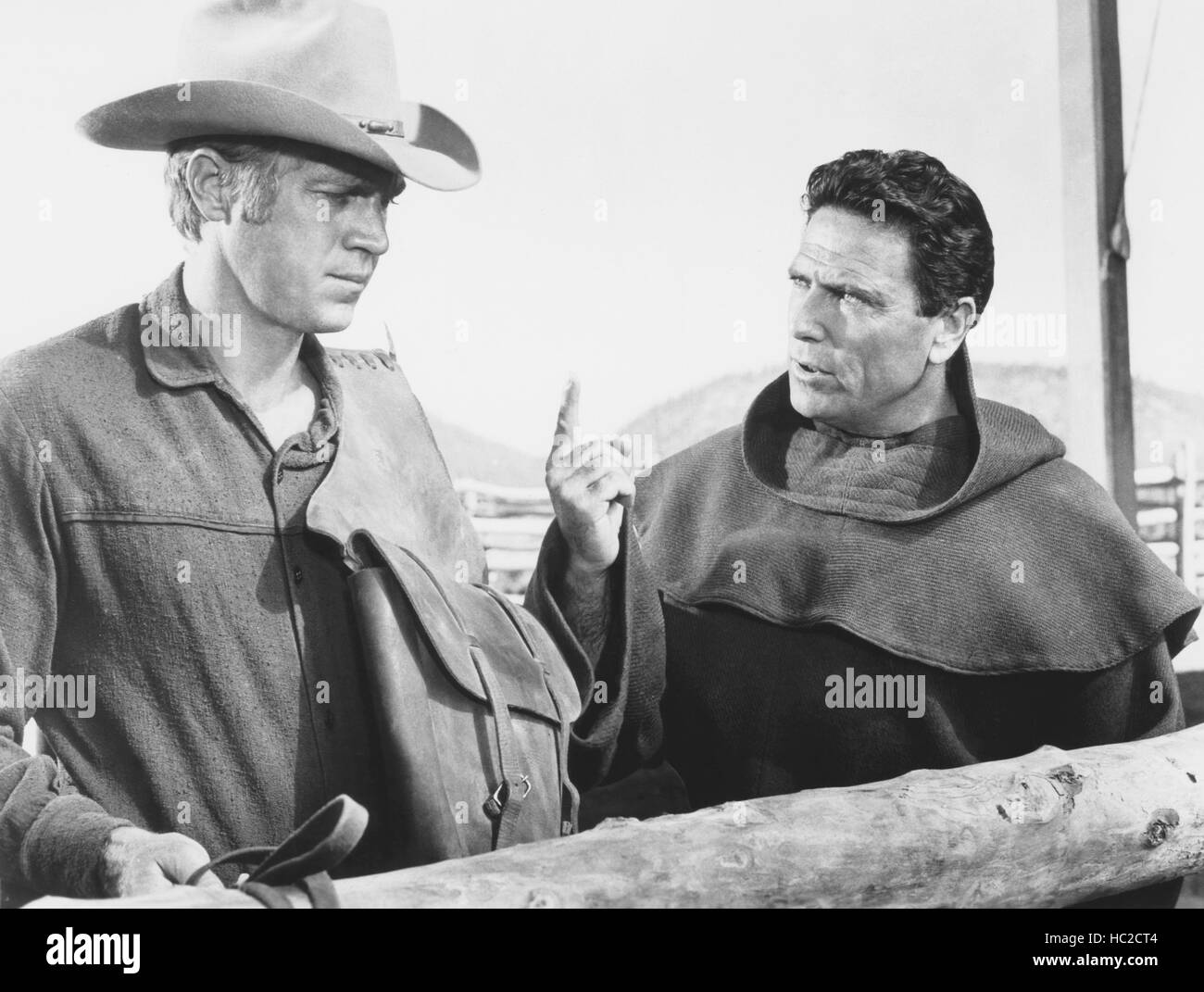 NEVADA SMITH, from left Steve McQueen, Raf Vallone, 1966 Stock Photo