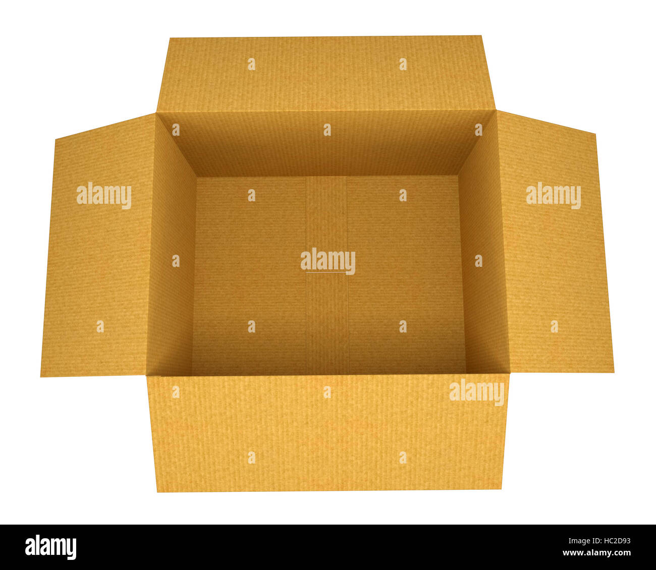 Open corrugated cardboard box Stock Photo Alamy