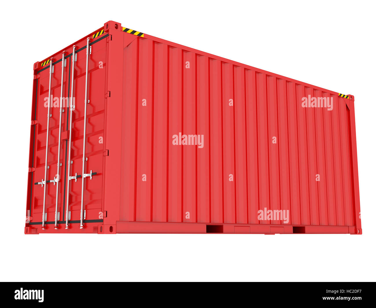 Blue shipping container Stock Photo - Alamy