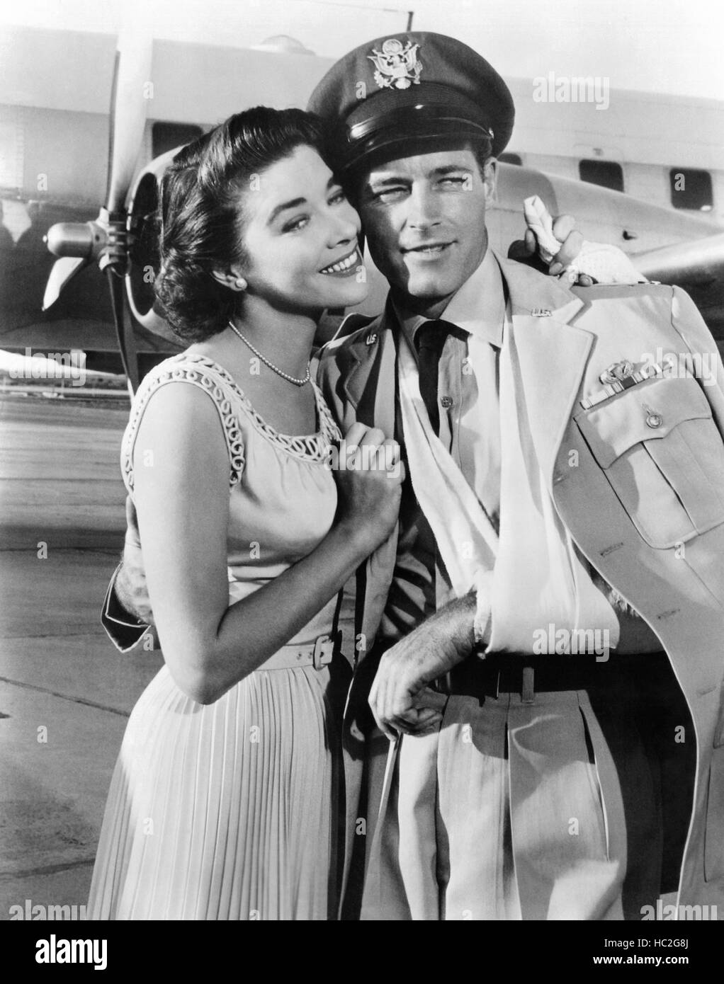 ON THE THRESHOLD OF SPACE, from left, Virginia Leith, Guy Madison