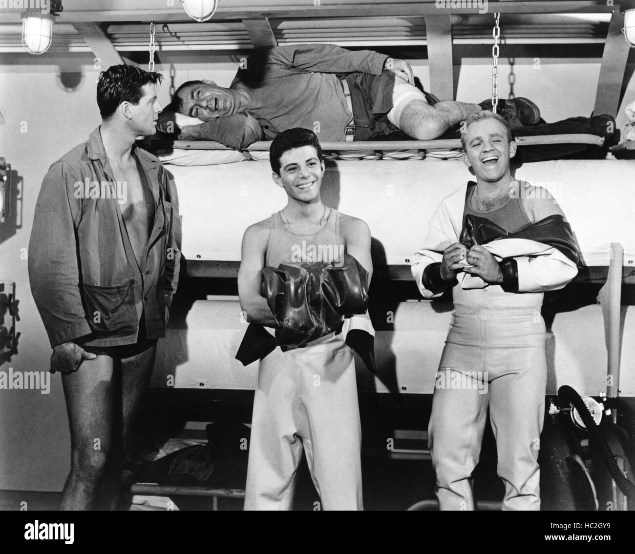 OPERATION BIKINI, front from left: Jody McCrea, Frankie Avalon, Gary  Crosby, Jim Backus (rear), 1963 Stock Photo - Alamy