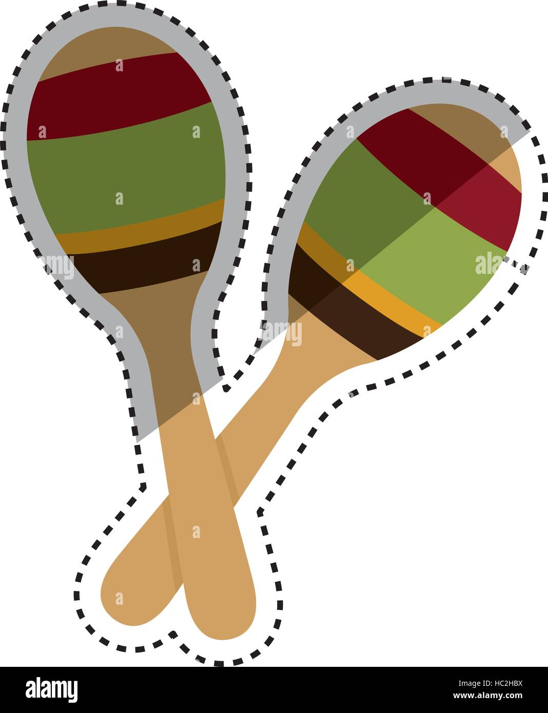 maracas music instrument Stock Vector Image & Art Alamy